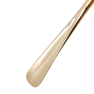 enameled dolphin design wood shaft long handle handcrafted Italian luxury shoehorn detail