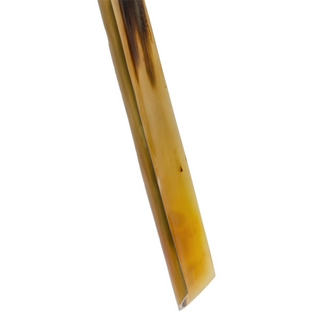 premium wood grain long handle handcrafted Italian luxury shoehorn detail