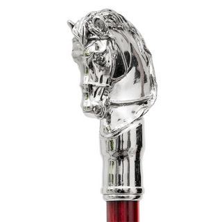 silver horse handle gift box long handle handmade Italian luxury shoehorn handle detail