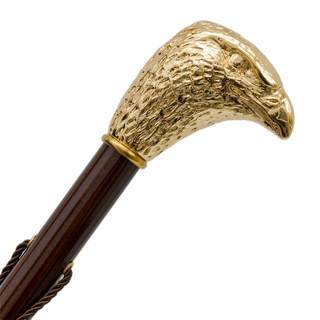 gilt resin eagle handle long handle handmade Italian luxury shoehorn close-up