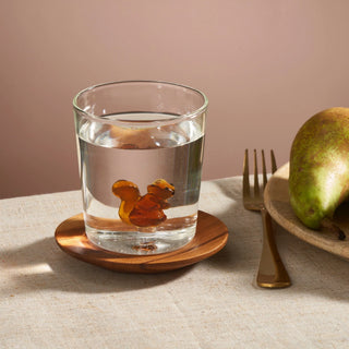 Handcrafted Animal Figurine Glass Cup
