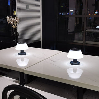 Modern table lamp soft diffused light — close-up design