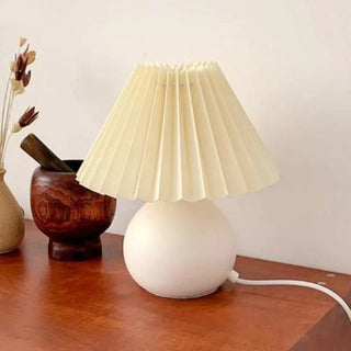 Vintage rattan lamp side — Scandinavian ceramic LED warm