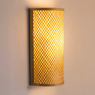 Bamboo Wall Light – Indoor Wall Sconce With Natural Bamboo Lighting & Easy Installation