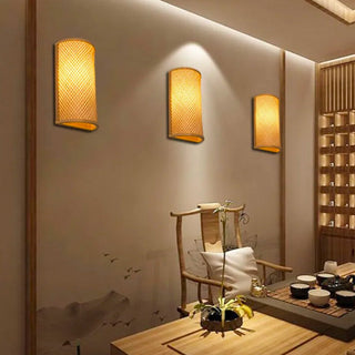 Bamboo Wall Light – Indoor Wall Sconce With Natural Bamboo Lighting & Easy Installation