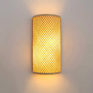 Bamboo Wall Light – Indoor Wall Sconce With Natural Bamboo Lighting & Easy Installation