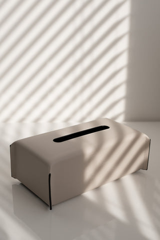 decorative leather tissue box holder