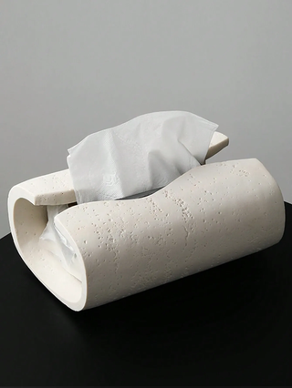 decorative resin tissue box holder for countertop