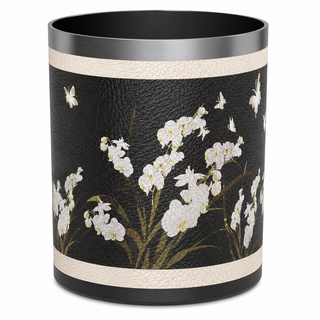 decorative round trash can for bedroom