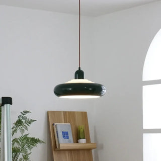 CONTEMPA Round Orange Retro Design Ceiling Light – view 1