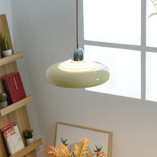 CONTEMPA Round Orange Retro Design Ceiling Light – view 2