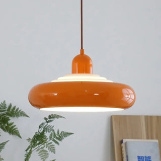 CONTEMPA Round Orange Retro Design Ceiling Light – view 5