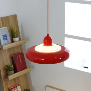 CONTEMPA Round Orange Retro Design Ceiling Light – view 3
