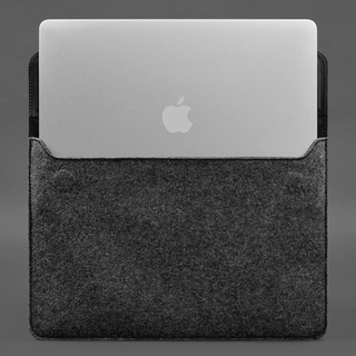 leather macbook sleeve handmade crazy horse leather magnetic flap natural view