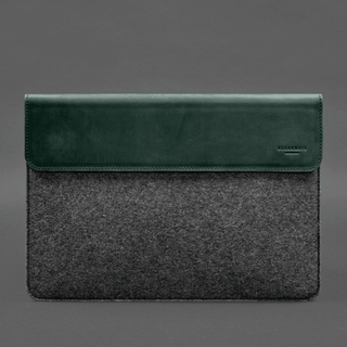 leather macbook sleeve handmade crazy horse leather magnetic flap detail