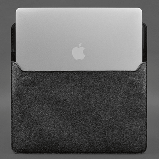 leather macbook sleeve handmade crazy horse leather magnetic flap close-up