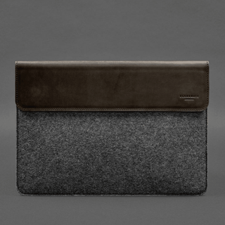 leather macbook sleeve handmade crazy horse leather magnetic flap set view