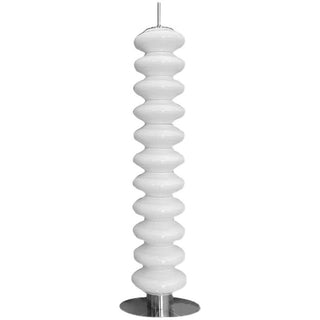 Nordic marble glass lamp wide view — soft warm glow