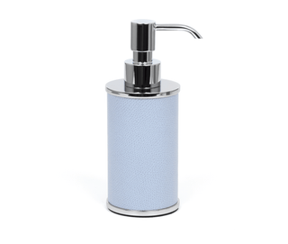 round chrome gold designer soap dispenser bathroom accessories front view