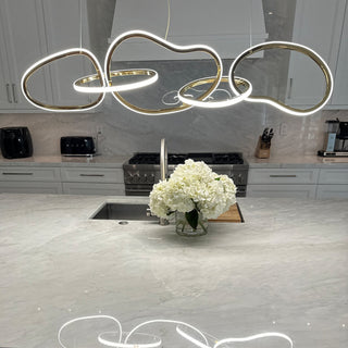 Dimmable LED Pendant Light – Modern Ceiling Light With Adjustable Brightness & Elegant Ring Design