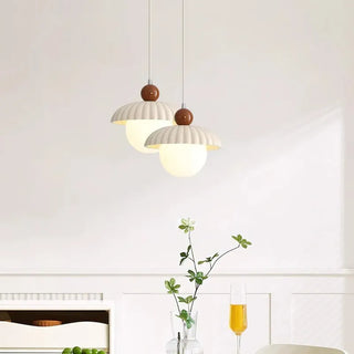 French bistro pendant lamp over dining table