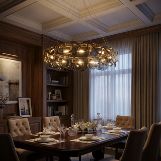 Modern Pendant Light – Alloy Cord Lighting With Dimmable LED & Remote Control