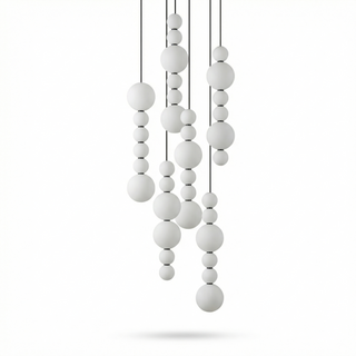Modern Iron Pendant Light - Adjustable Dining Room Lighting with LED Energy Saving