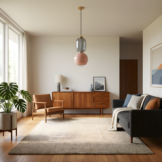 Minimalist Pendant Light - Modern Pendant Lighting With Glass Metal Finish