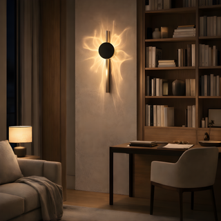Stainless Steel Wall Light – Minimalist Bedroom Lamp with Built-In LED Module