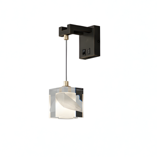 Nordic Crystal Wall Light – Soft Diffused Lighting with Copper Mount Lamp