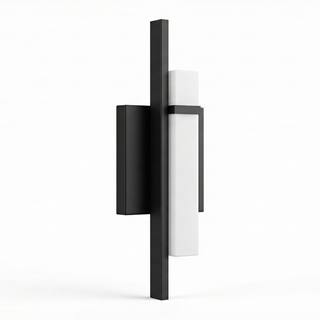 Contemporary Wall Light – Slim LED Wall Lamp | Geometric Black Aluminum Sconce
