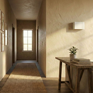Applique murale blanche moderne – Lampe murale en acier | Une touche lumineuse chic pour le salon