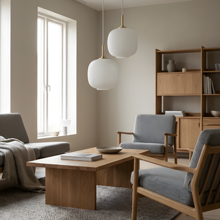 White Glass Pendant Light – Minimalist Kitchen Pendant Lamp with LED Lighting