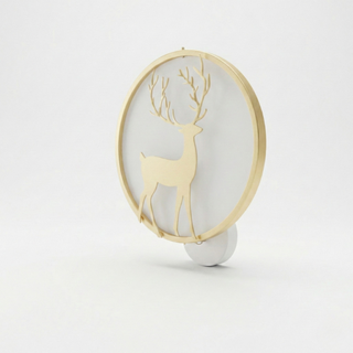 Natural Style Wall Light – Stylized Deer Motif Lighting with Soft Glow Ambiance