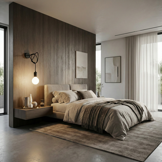 Applique Murale Noire Minimaliste – Lumière Murale Moderne | Accent Lumineux de Salon