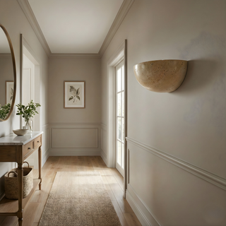 Yellow Stone Wall Light – Japanese Wall Sconce With Soft Ambient Lighting