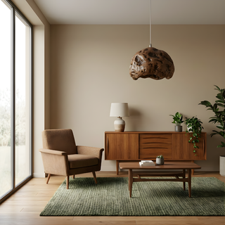 Resin Pendant Lamp – Minimalist Pendant Light with Adjustable Brightness for Living Room