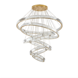 Modern Crystal Pendant Light – Luxury Dining Room Lighting With Remote Control