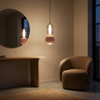 Minimalist Pendant Light - Modern Pendant Lighting With Glass Metal Finish