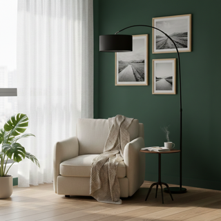 Adjustable Floor Lamp – Contemporary Living Room Lighting With Bulbs & Push Button Switch