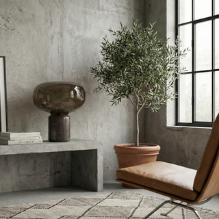 Marble Table Lamp – Black Marble Lamp With Hand-Blown Glass | Luxury Ambient Lighting