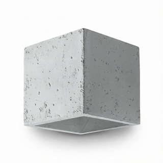 Industrial Concrete Wall Light – Gray Concrete Sconce With Raw Finish