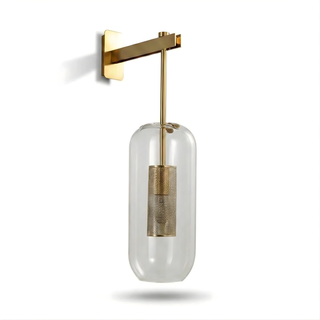 Waterproof Wall Light – Gold Finish Outdoor Wall Lamp with LED Warm Lighting