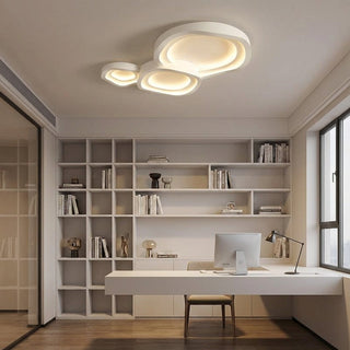 White LED Ceiling Light – Modern Surface Mount Ceiling Lamp With Matte Finish