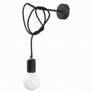 Applique Murale Noire Minimaliste – Lumière Murale Moderne | Accent Lumineux de Salon