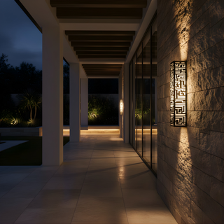Contemporary Wall Light – Weather Resistant Outdoor LED Lighting Fixture