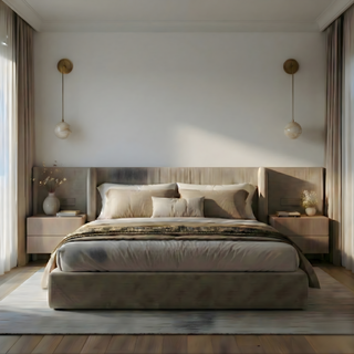 Marble Wall Lamp – Minimalist Copper Wall Light With Soft Ambient Lighting