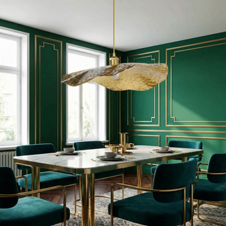 Modern Pendant Light – Artistic LED Pendant Light Fixture with Gold Finish