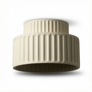 Cream Ceiling Light – Minimalist Bedroom Lamp with Dimmable LED Soft Ambient Lighting