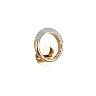Directional Wall Light – Modern Minimalist Oval Wall Sconce in Gold Metal